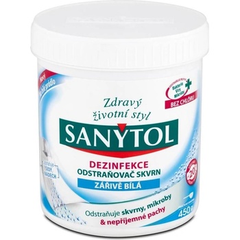 Sanytol dezinfekčný odstraňovač škvŕn Žiarivo biela 450 g