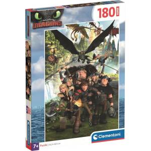 Clementoni Детски пъзел Clementoni от 180 части - Как да си дресираш дракон (29793) - ozone