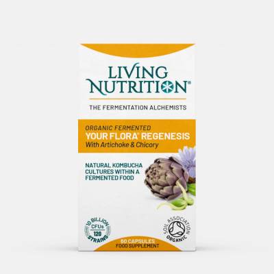 Living Nutrition Fermentovaná symbiotica S ARTYČOKEM A ČEKANKOU 60 kapslí