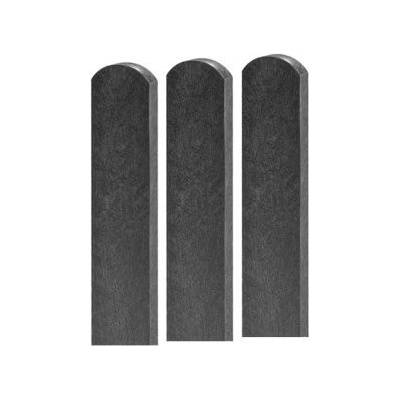 Plotovky plastové, s půlkulatou okrasnou hlavou, černá 78 x 21, délka 0,6 m, balení 1 ks – Zboží Mobilmania