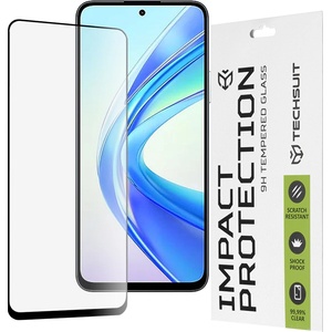 Techsuit Протектор за Honor X7b / X7b 5G / 90 SMART - 111D Full Cover / Full Glue Glass - Черен