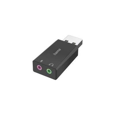 Hama Външна звукова карта USB-А, 2 x 3.5 mm аудио жак, стерео (HAMA-200323)