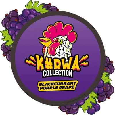 Kurwa collection black currant & purple grape 18 mg 18 vrecúšok