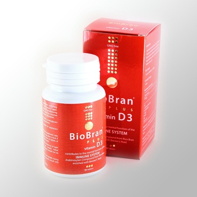 BioBran Plus Vitamín D3 90 ks