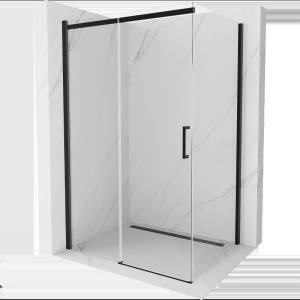 Mexen Omega разтегателна душ-кабина 100 x 90 см, прозрачна, черна - 825-100-090-70-00 (825-100-090-70-00)