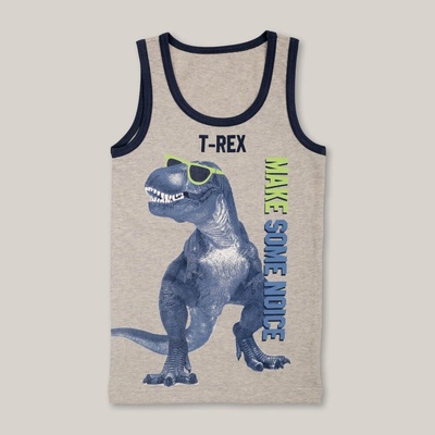 Extreme Intimo tílko s dinosaury šedo-modré