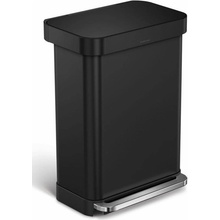 Simplehuman Koše - Odpadkový kôš 55 l, s vreckom na vrecká, matná čierna CW2103