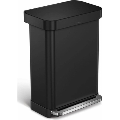 Simplehuman Koše - Odpadkový kôš 55 l, s vreckom na vrecká, matná čierna CW2103
