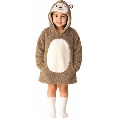 Cozy Noxxiez CH309 Ježko hrejivá televízna mikinová deka s kapucňou