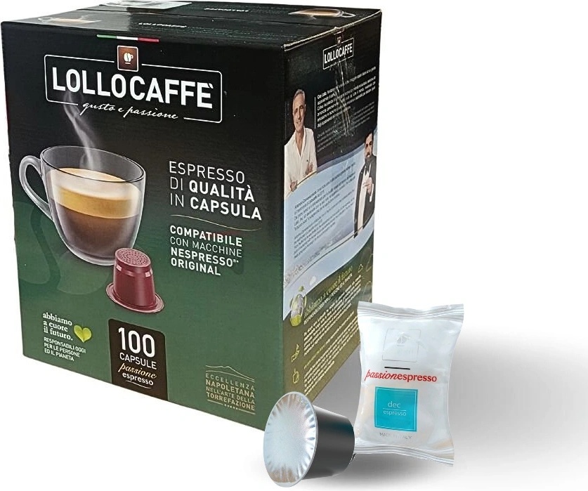 Lollo Caffé Deca Espresso безкофеиново кафе на капсули за NESPRESSO® 100 броя