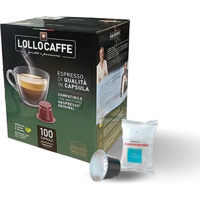 Lollo Caffé Deca Espresso безкофеиново кафе на капсули за NESPRESSO® 100 броя