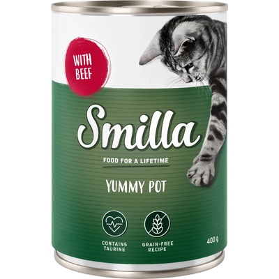 Smilla 40х400г Yummy Pot Smilla, консервирана храна за котки - с говеждо