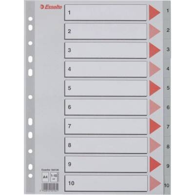 Registre ESSELTE A/4 z plastu 1–10 100105