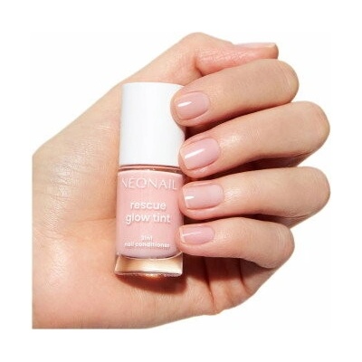Rescue Glow Tint 3v1 výživný lak na nechty Peachy Nude – regeneračný a spevňujúci