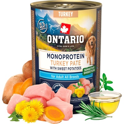 Ontario Adult monoprotein krůtí pate s batáty 400 g