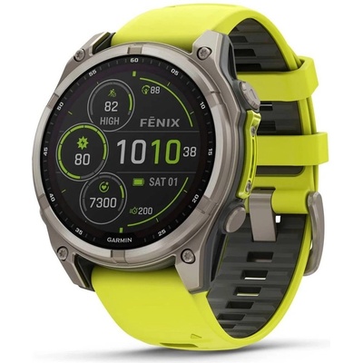 Garmin Fenix 8 47mm Sapphire Solar Titanium Bright Yellow/Graphite 010-02906-21