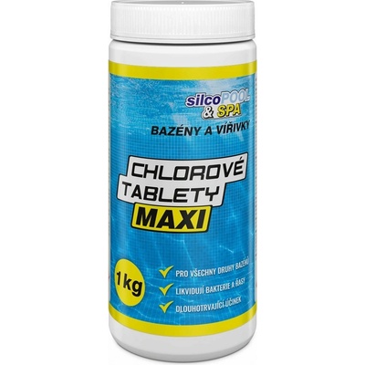 SILCO Chlórové tablety MAXI, 1 kg,