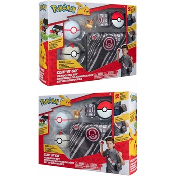 Jazwares Pokémon Bandolier Set Premier Ball, Timer Ball a Eevee
