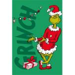 Jerry Fabrics Зелено бебешко одеяло от микрофланела 100x150 cm Grinch - Jerry Fabrics (26BL145)