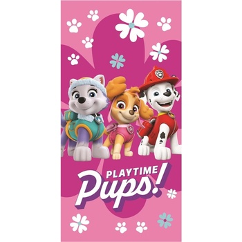 Jerry Fabrics Розова памучна детска кърпа 70x140 cm Paw Patrol - Jerry Fabrics (23TW247)