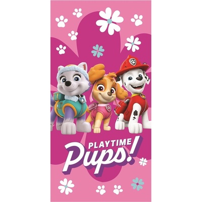 Jerry Fabrics Розова памучна детска кърпа 70x140 cm Paw Patrol - Jerry Fabrics (23TW247)