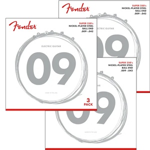 Fender 250L Elecric Guitar Strings 9-42 3 pack