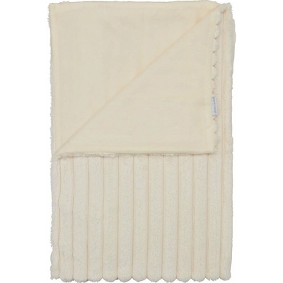 Catherine Lansfield Cosy Ribbed deka bílá/béžová 130x170