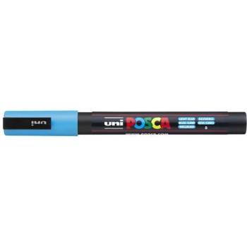 uni Декоративен маркер, 0, 9-1, 3 мм, UNI "Posca PC-3M", светлосин 284638000 (284638000)