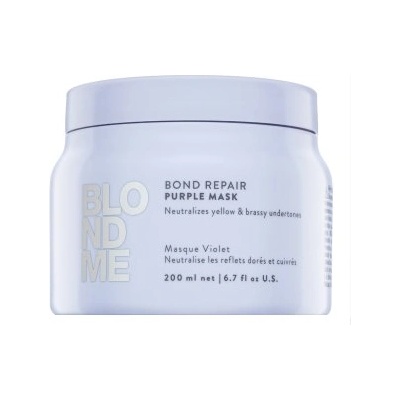 Schwarzkopf BlondMe Bond Repair Purple Mask Неутрализираща маска за руса коса 200 ml