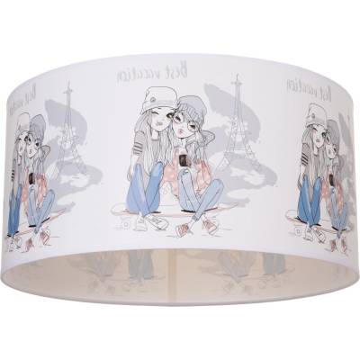 BELIS Детски таванен плафон GIRLS VIBES 1xE27/60W/230V Ø 40 см Paris (BE1076)