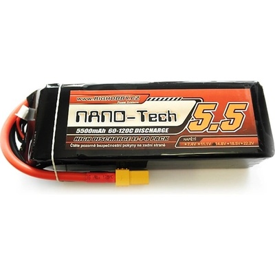 Bighobby Li-pol baterie 5500mAh 5S 60C 120C -NANO Tech
