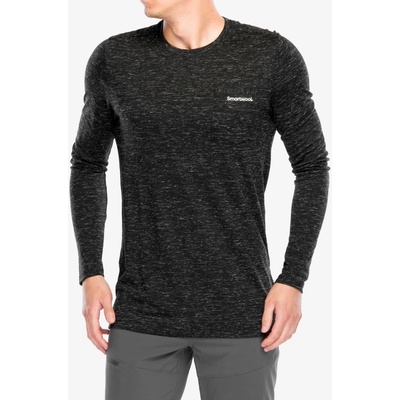 Smartwool Merino Hemp Blend Gear Up Long Sleeve Graphic Tee black heather