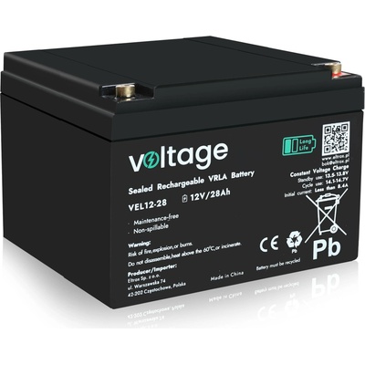 AGM Voltage Long Life 12V 28Ah VEL12-28