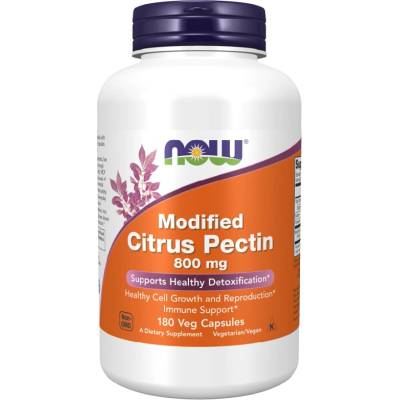 NOW NOW Modified Citrus Pectin 800 mg, 180 Veg Capsules