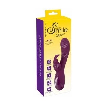 Sweet Smile Rabbit Vibe Silicone Model, 3 Motors, Waterproof, 21.4 cm