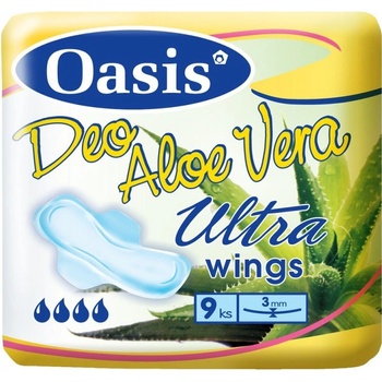 Oasis Ultra Wings Aloe Vera Deo Singel dámske vložky 9 ks