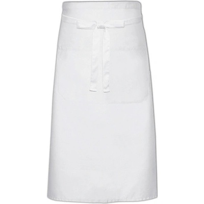 Link Kitchen Wear Kuchařská zástěra s kapsou X970T White 100x70cm