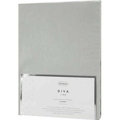 Takoy Prostěradlo s gumou 100xz bavlněného saténu barva světle šedé 125 g/m2 DINA Diva Line-HF-398754 100x200x25 200x25