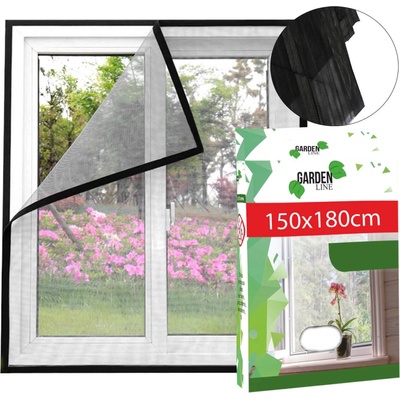 Garden Line 4509 Sieťka na okná proti hmyzu 150x180 cm čierna