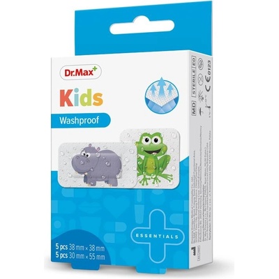 Dr. Max Kids Washproof 2 velikosti náplast 10 ks