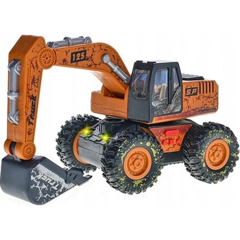 Mikro trading Bagr 25 cm na setrvačník se světlem a zvukem