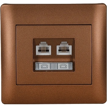 ELMARK Rhyme ДbОЕН ТЕЛЕФОНЕН КОНТАКТ КАФЕ МЕТАЛИК (11746)