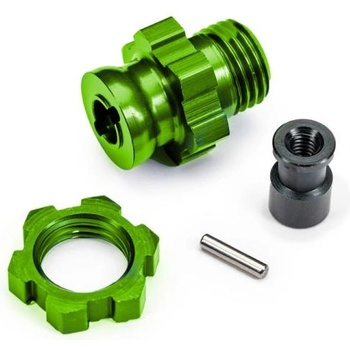 Traxxas главина на колелото къса 17mm с канали зелен