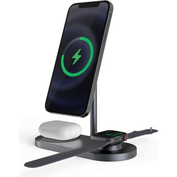 Tech-Protect Безжично зарядно устройство tech-protect 3in1 magnetic magsafe wireless charger, grey (6216990213052)