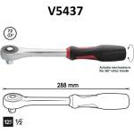 Vigor - Германия Тресчотка 1/2" с въртяща се дръжка ; vigor v5437