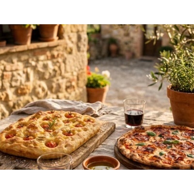 Kurz prípravy rímskej focaccie a chrumkavej pizze