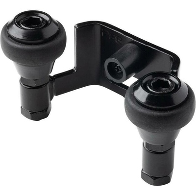 Držák PSG 60.023.9005, 60 mm, horní, pro posuvné brány (2 válečky), černý RAL9005