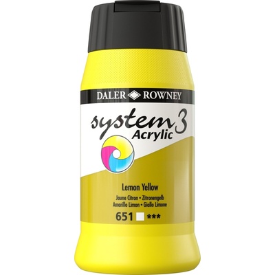 Daler-Rowney System3 АКРИЛНА боя Lemon Yellow 500 ml 1 бр (129500651)