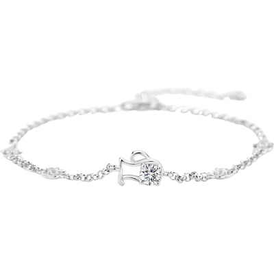 Silenti Jewelry Сребърна гривна "Водолей