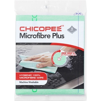 Utierky CHICOPEE Microfibre Plus 34x40 cm/5 ks zelené